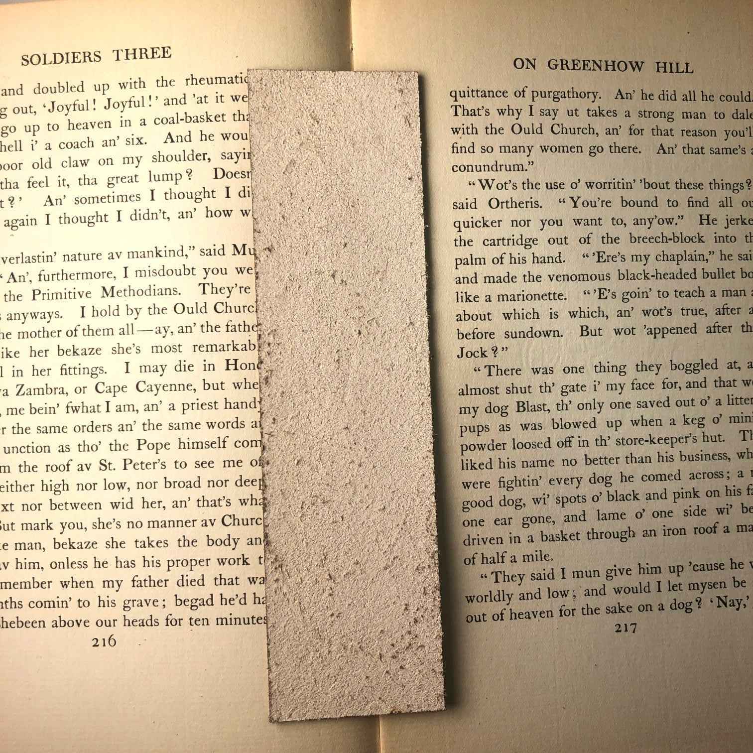 The backs of the leather bookmarks are unfinished and you can see the leather grain. Leather West Terrier Bookmark Bookmarks Raven King Crafts