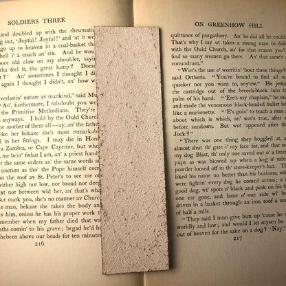 The backs of the leather bookmarks are unfinished and you can see the leather grain. Leather West Terrier Bookmark Bookmarks Raven King Crafts