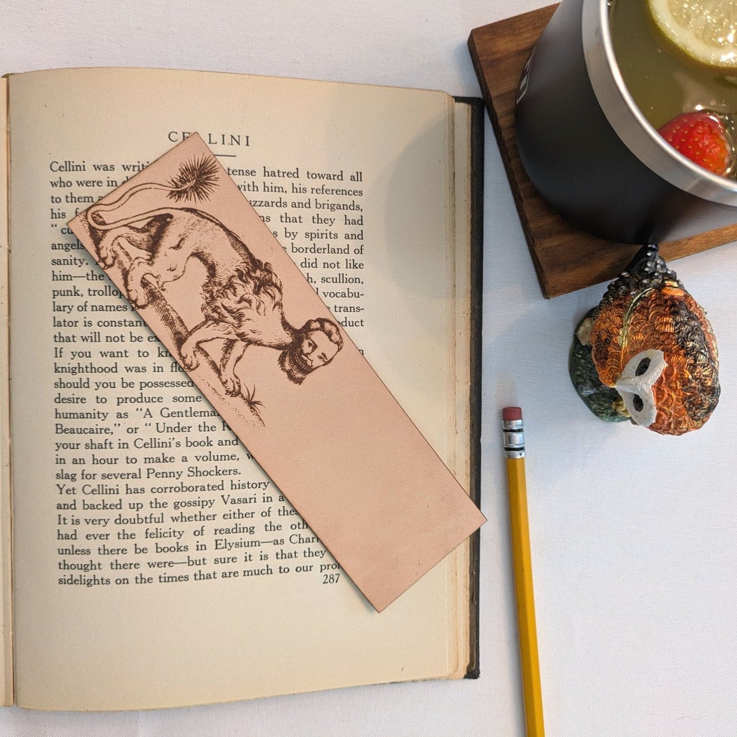 Manticore Bookmark - Leather