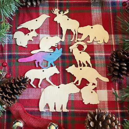 North America Wildlife Ornament (Cutout) Kit SHIPS FREE USA! North America Wildlife Ornament (Cutout) Kit Art & Craft Kits Raven King Crafts