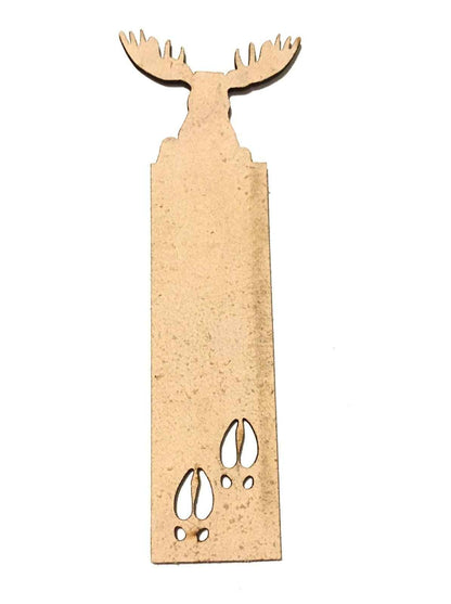The backs of the leather bookmarks are unfinished and you can see the leather grain. Personalizable Moose Leather Bookmark - Unique Gift for Book Lovers Bookmarks Raven King Crafts