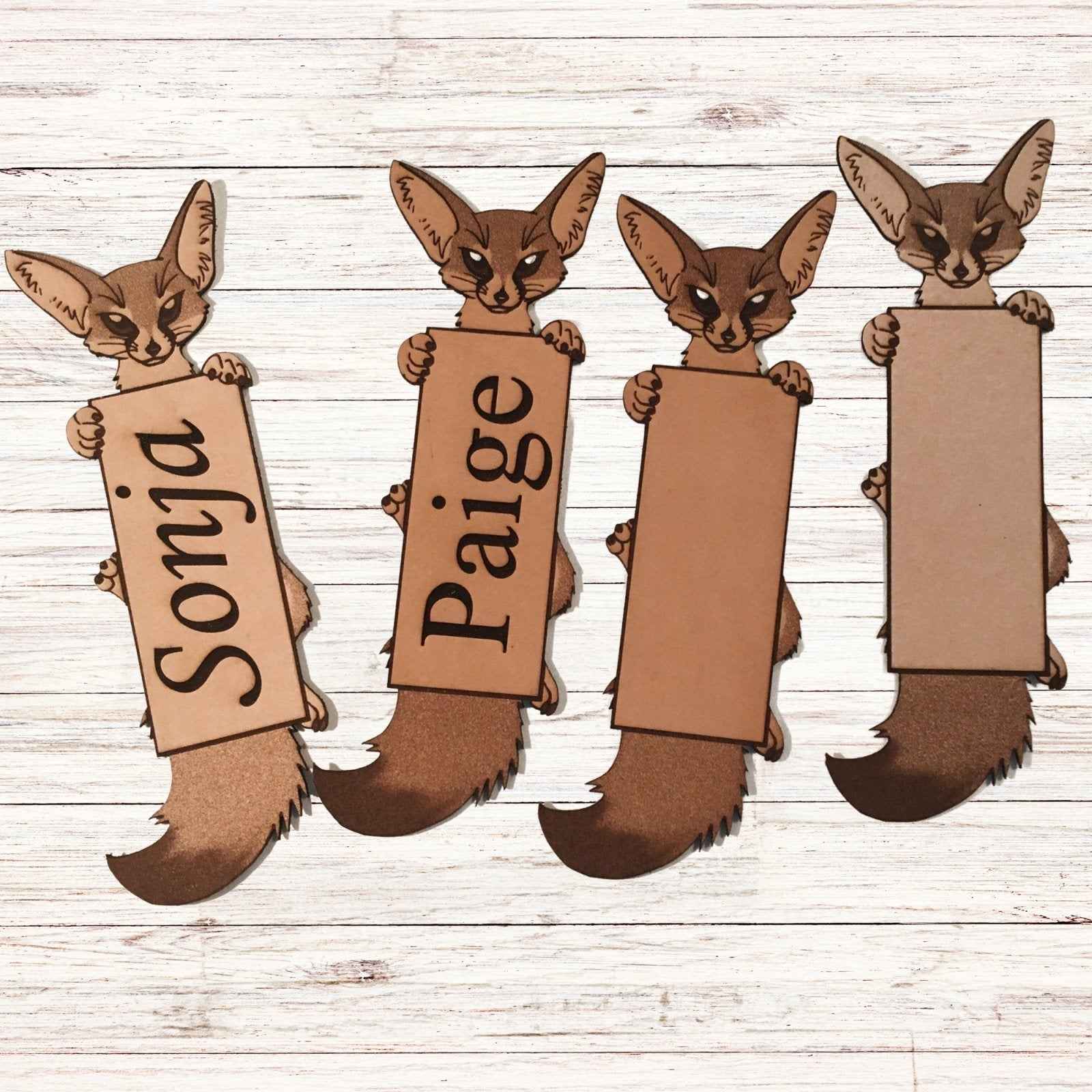 Personalized Fennec Fox Bookmark Personalized Fennec Fox Bookmark Bookmarks Raven King Crafts