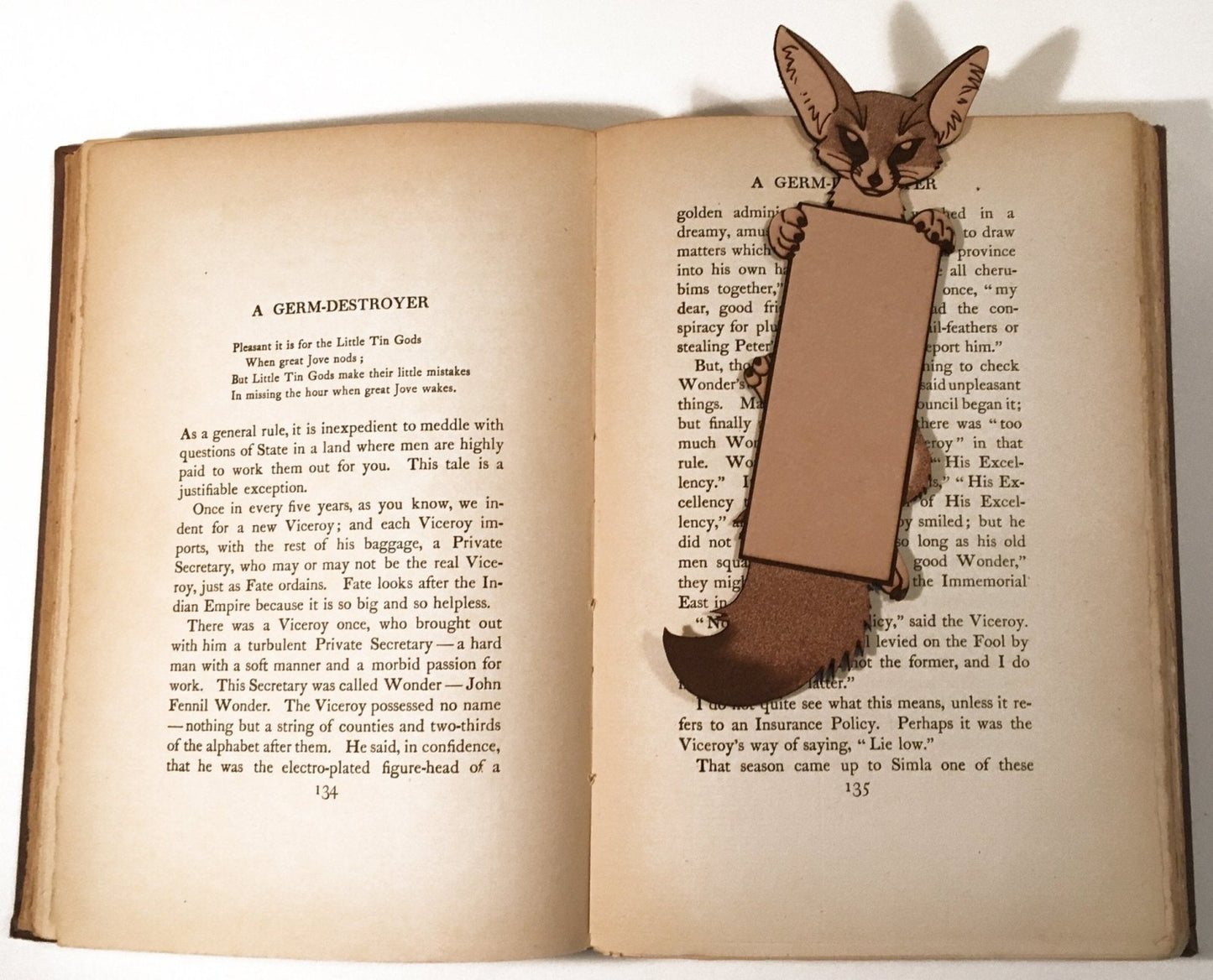 Personalized Fennec Fox Bookmark