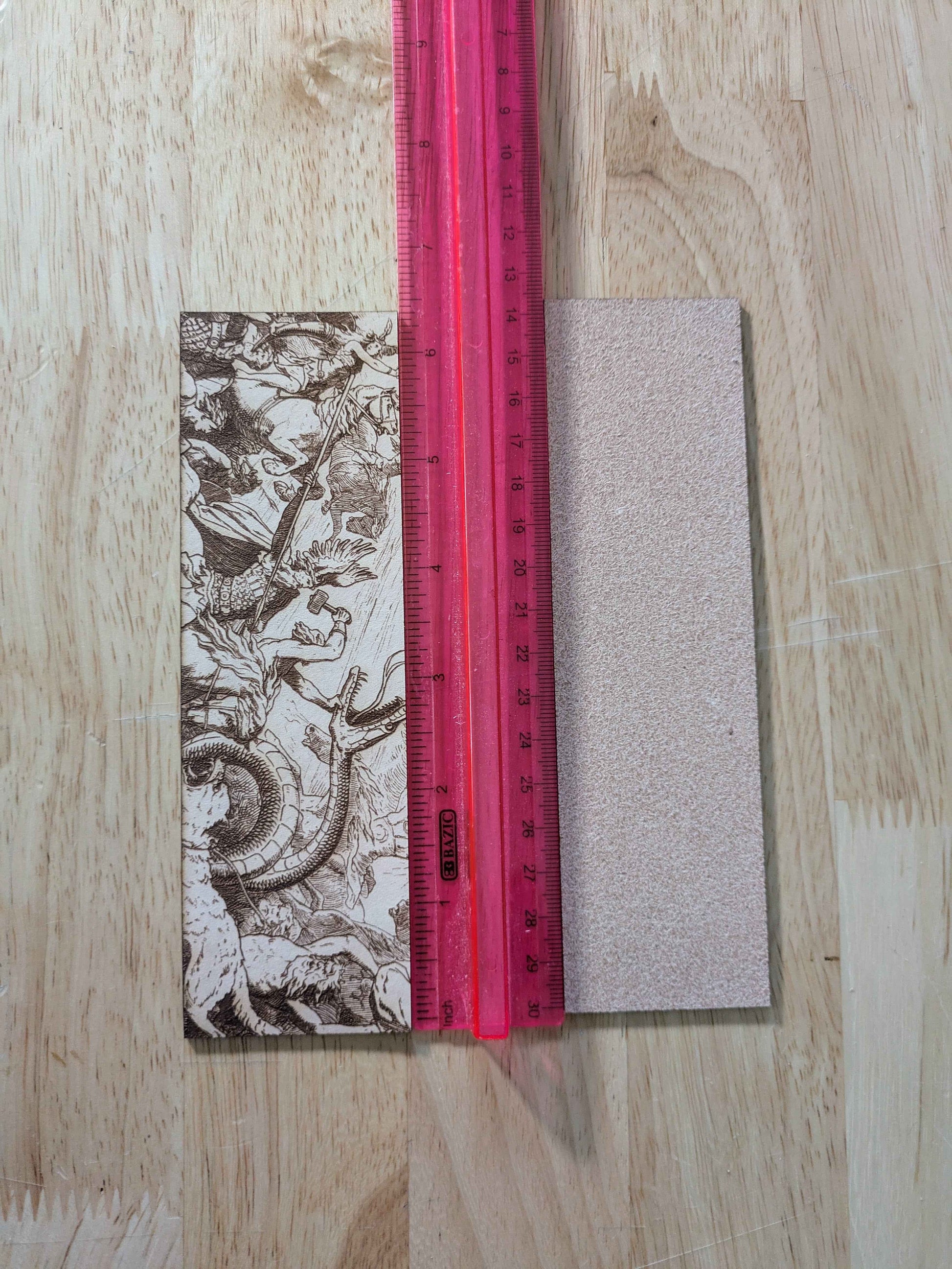 Ragnarok, the last battle - Leather Bookmark Ragnarok, the last battle - Leather Bookmark Bookmarks Raven King Crafts
