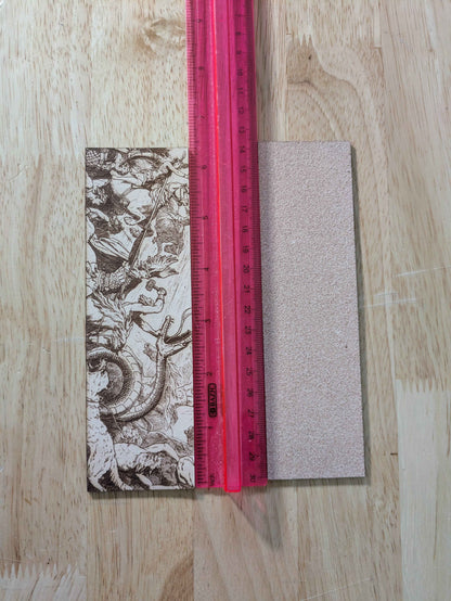 Ragnarok, the last battle - Leather Bookmark Ragnarok, the last battle - Leather Bookmark Bookmarks Raven King Crafts
