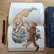 Leather Wolf Bookmark - Running Wolf Leather Bookmark for Book Lovers ...