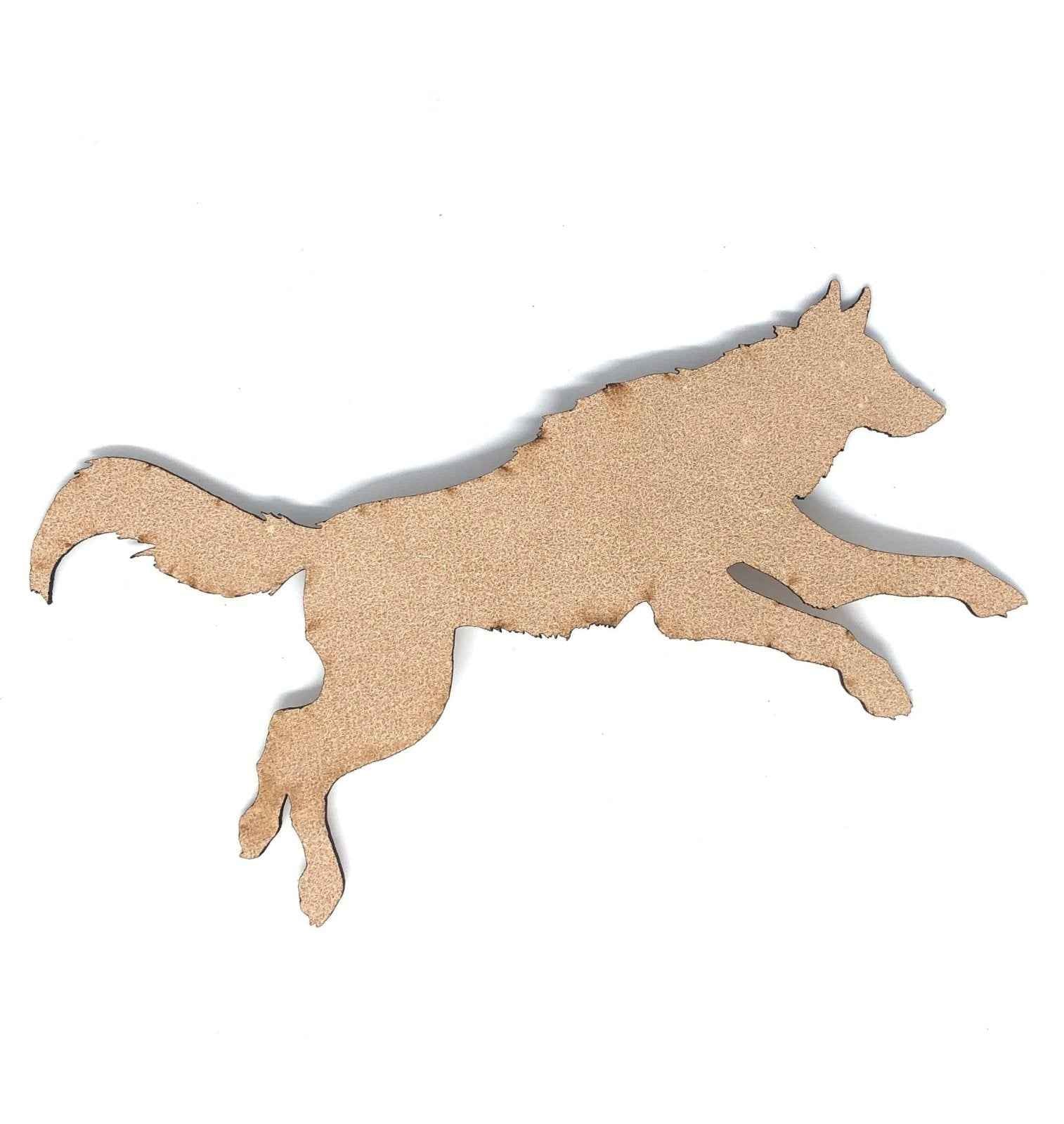 Leather Wolf Bookmark - Running Wolf Leather Bookmark for Book Lovers ...
