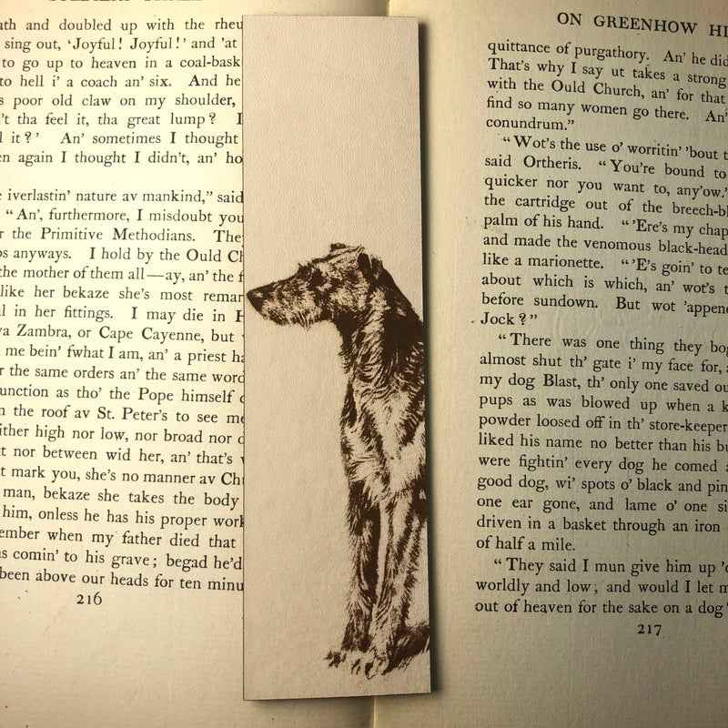 Scottish Deerhound Bookmark Scottish Deerhound Bookmark Bookmarks Raven King Crafts