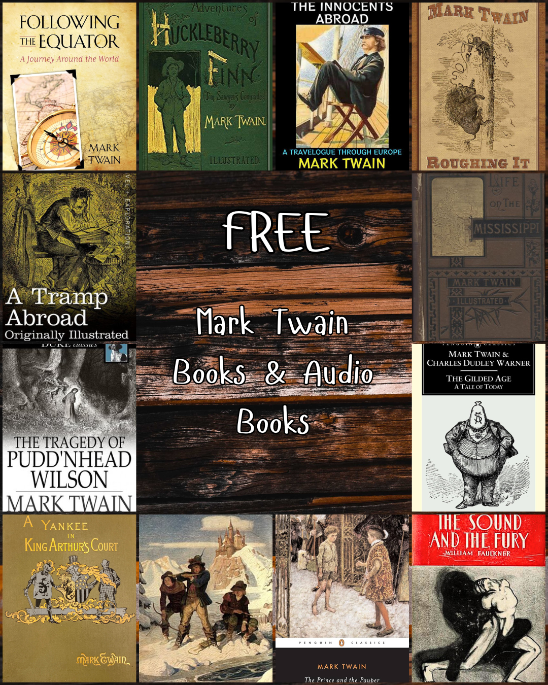 Free Public Domain Mark Twain Books