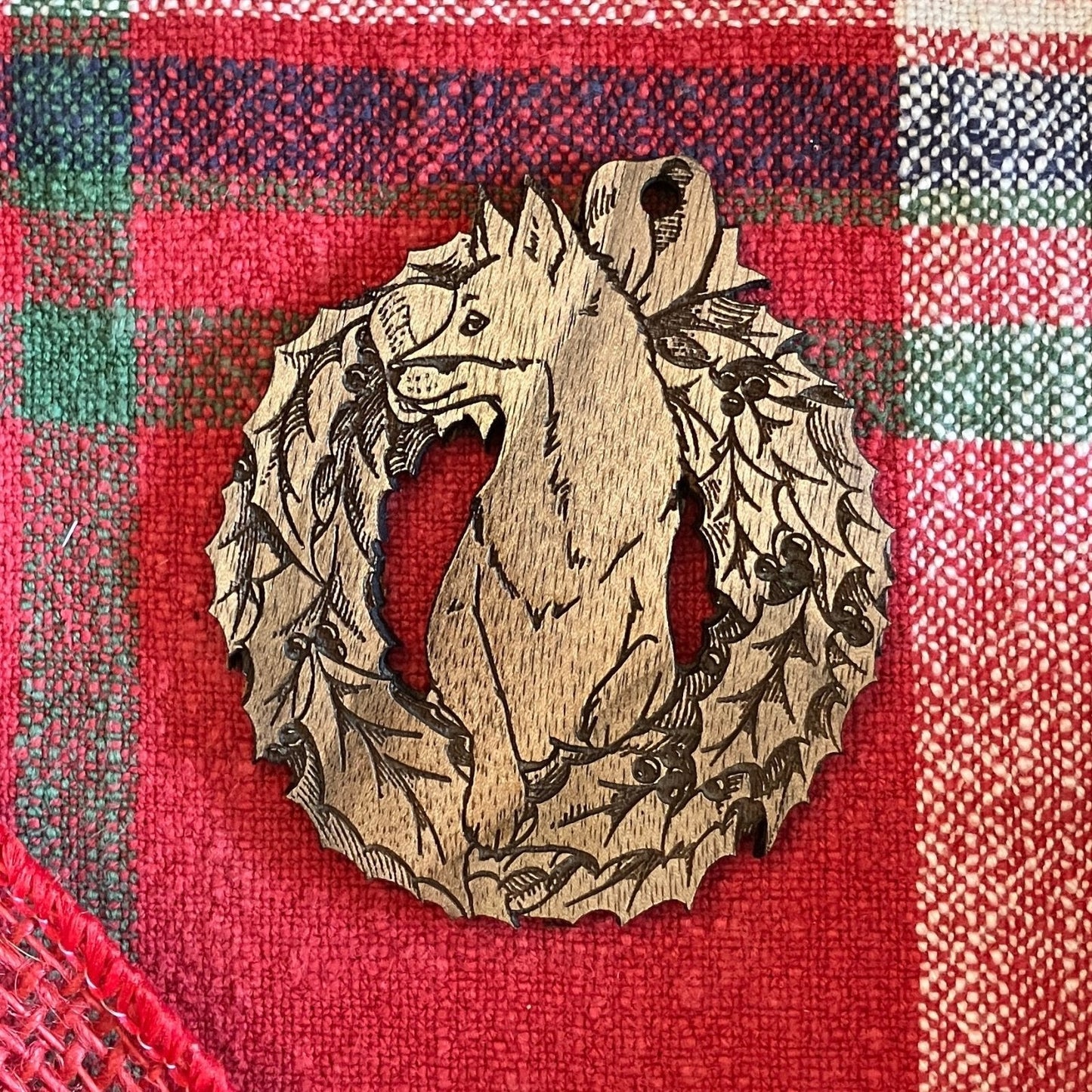 Wood Fox Ornaments Wood Fox Ornaments Ornament Raven King Crafts