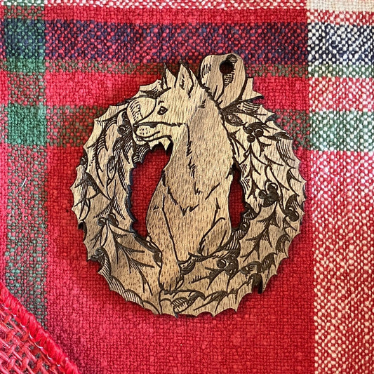 Wood Fox Ornaments Wood Fox Ornaments Ornament Raven King Crafts