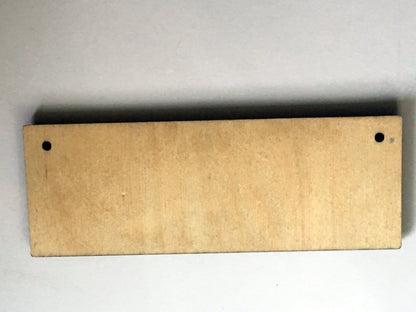 The back of the black and white painted bathroom sign. Wooden Bathroom Sign Signage Raven King Crafts